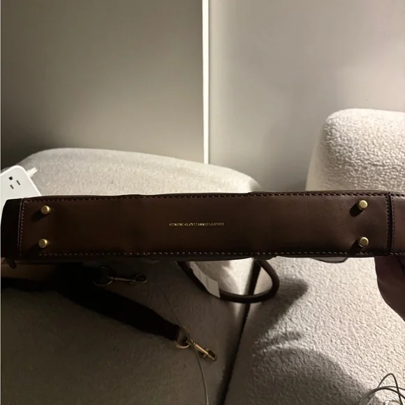 Coach Men's Brown Leather Briefcase with Gold Hardware - Picture 5 of 7
